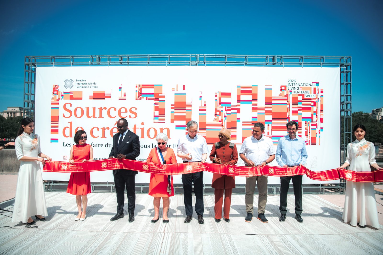 Cérémonie d’ouverture de la Semaine Internationale du Patrimoine Vivant, à Paris le 20 juin 2026.